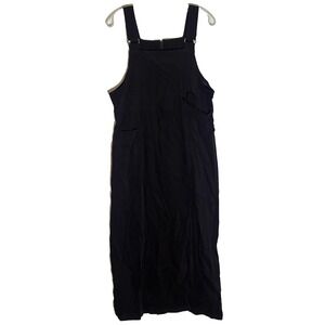 Vintage Eric Charles Dress Womens Medium Purple Jumper Pinafore Overall Suede 90